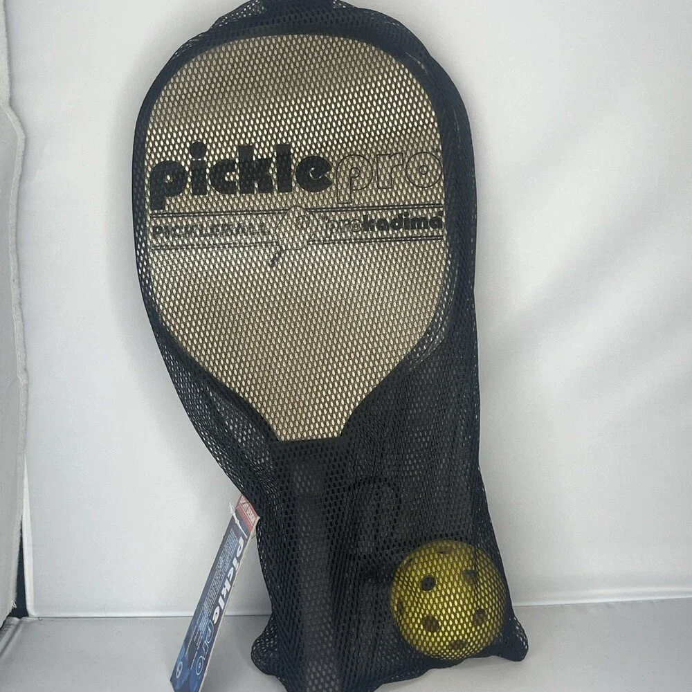 Picklepro Pickle Ball Racquets (2) Ball, Mesh Carry Bag Prokadima Wood Construct